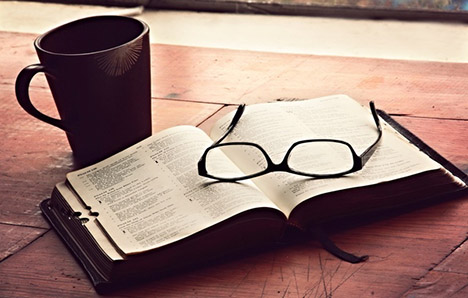 Bible and glasses