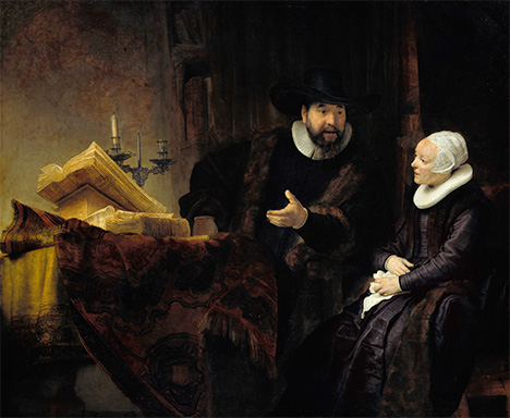 The Mennonite Preacher Anslo and his Wife - Rembrandt